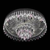 Люстра Венеция Кольцо Черная №8 розовая в Подольске