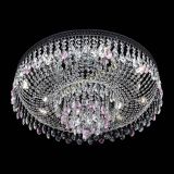 Люстра Венеция Кольцо Черная №8 розовая в Подольске