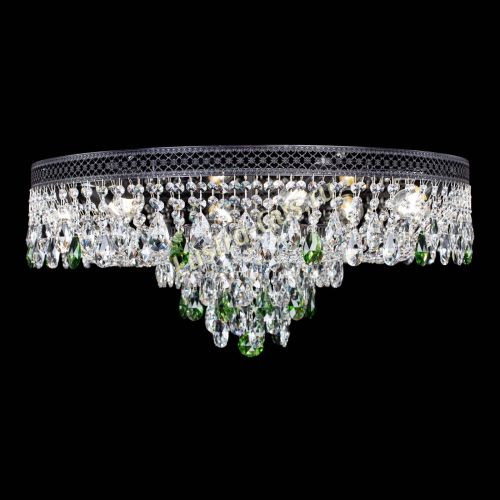 Люстра Венеция Кольцо Черная №8 зеленая в Подольске Гусь Хрустальный