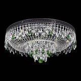 Люстра Венеция Кольцо Черная №8 зеленая в Подольске