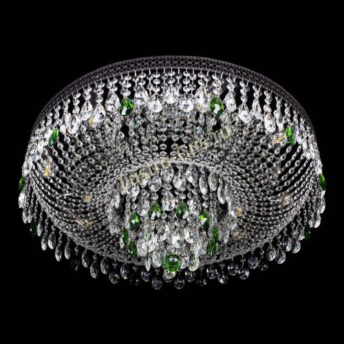Люстра Венеция Кольцо Черная №8 зеленая в Подольске Гусь Хрустальный