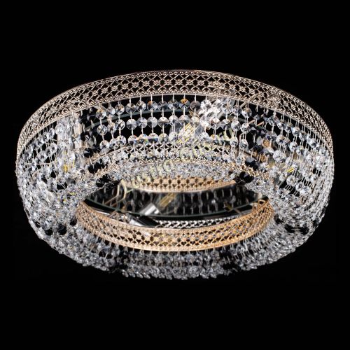 Люстра Венеция Кольцо черная в Подольске Гусь Хрустальный