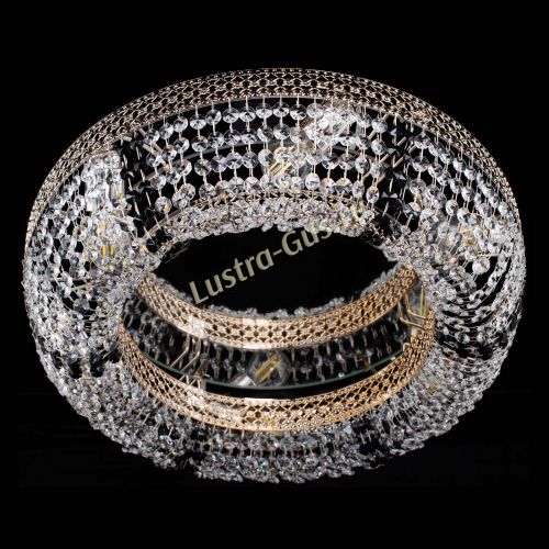 Люстра Венеция Кольцо черная в Подольске Гусь Хрустальный