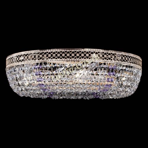 Люстра Венеция Кольцо фиолетовая в Подольске Гусь Хрустальный