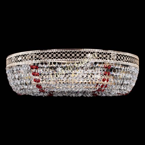 Люстра Венеция Кольцо красная в Подольске Гусь Хрустальный