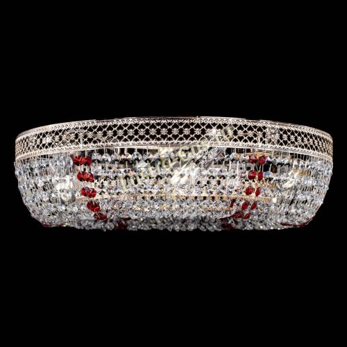 Люстра Венеция Кольцо красная в Подольске Гусь Хрустальный