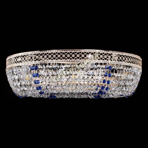 Люстра Венеция Кольцо синяя в Подольске Гусь Хрустальный