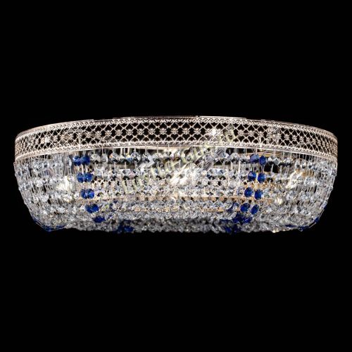 Люстра Венеция Кольцо синяя в Подольске Гусь Хрустальный