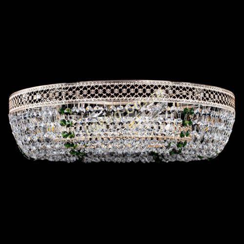 Люстра Венеция Кольцо зеленая в Подольске Гусь Хрустальный