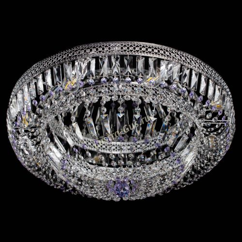 Люстра Венеция Купол пластинка 600 Фиолетовая в Подольске Гусь Хрустальный