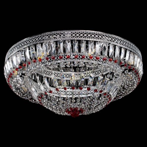 Люстра Венеция Купол пластинка 600 Красная в Подольске Гусь Хрустальный
