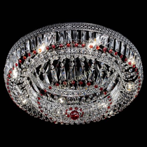 Люстра Венеция Купол пластинка 600 Красная в Подольске Гусь Хрустальный