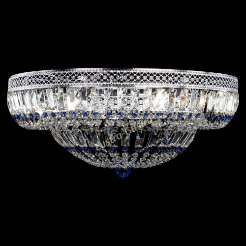 Люстра Венеция Купол пластинка 600 Синяя в Подольске Гусь Хрустальный