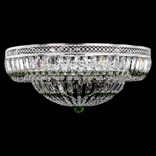 Люстра Венеция Купол пластинка 600 Зеленая в Подольске Гусь Хрустальный