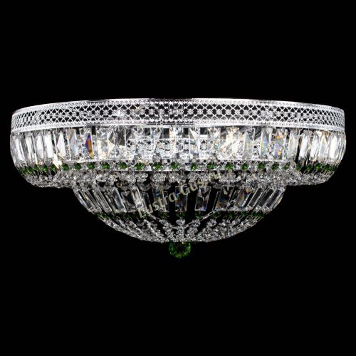 Люстра Венеция Купол пластинка 600 Зеленая в Подольске Гусь Хрустальный