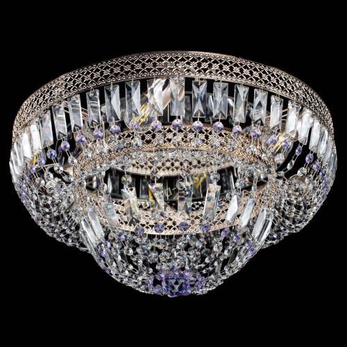 Люстра Венеция Купол пластинка Фиолетовая в Подольске Гусь Хрустальный