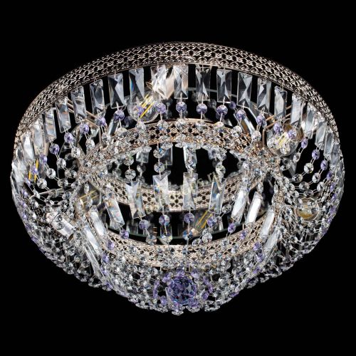Люстра Венеция Купол пластинка Фиолетовая в Подольске Гусь Хрустальный