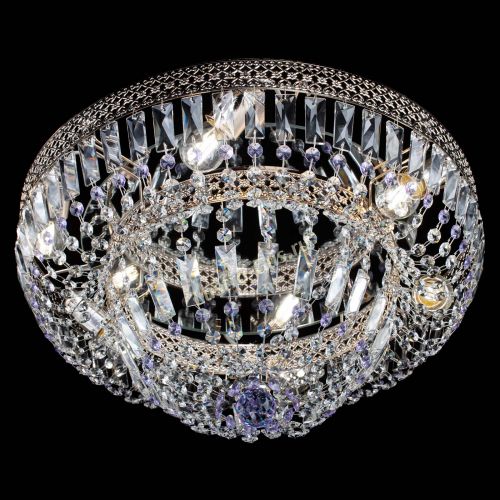 Люстра Венеция Купол пластинка Фиолетовая в Подольске Гусь Хрустальный