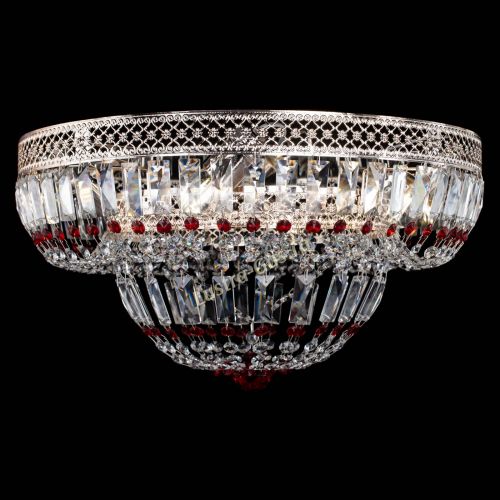 Люстра Венеция Купол пластинка Красная в Подольске Гусь Хрустальный