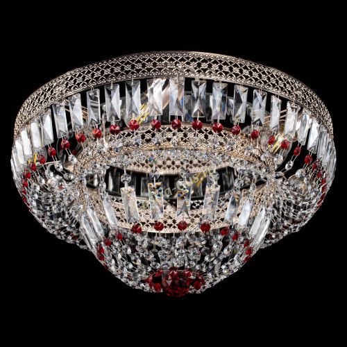 Люстра Венеция Купол пластинка Красная в Подольске Гусь Хрустальный