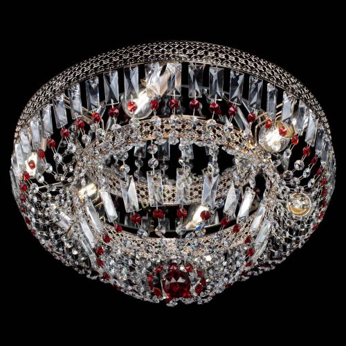 Люстра Венеция Купол пластинка Красная в Подольске Гусь Хрустальный