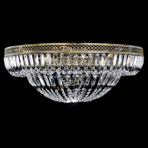 Люстра Венеция Купол пластинка под бронзу Черная в Подольске Гусь Хрустальный