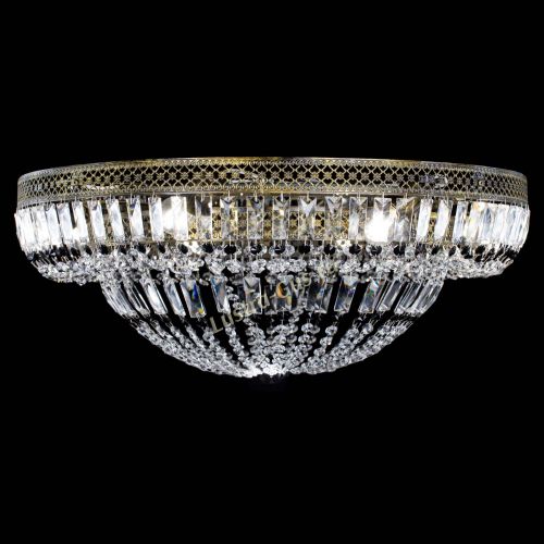 Люстра Венеция Купол пластинка под бронзу Черная в Подольске Гусь Хрустальный