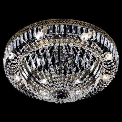 Люстра Венеция Купол пластинка под бронзу Черная в Подольске Гусь Хрустальный