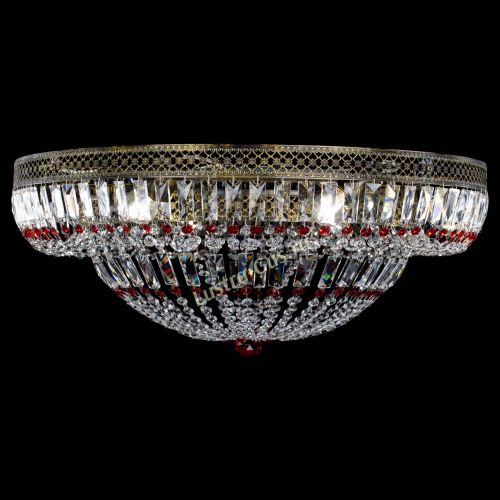 Люстра Венеция Купол пластинка под бронзу Красная в Подольске Гусь Хрустальный