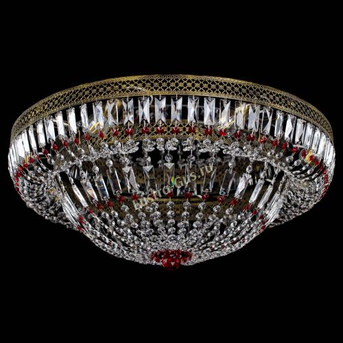 Люстра Венеция Купол пластинка под бронзу Красная в Подольске Гусь Хрустальный