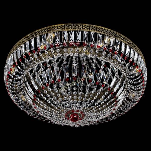 Люстра Венеция Купол пластинка под бронзу Красная в Подольске Гусь Хрустальный