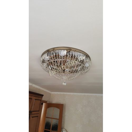 Люстра Венеция Купол пластинка под бронзу в Подольске Гусь Хрустальный