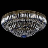 Люстра Венеция Купол пластинка под бронзу Синяя в Подольске