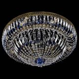 Люстра Венеция Купол пластинка под бронзу Синяя в Подольске