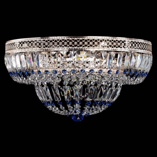 Люстра Венеция Купол пластинка Синяя в Подольске Гусь Хрустальный