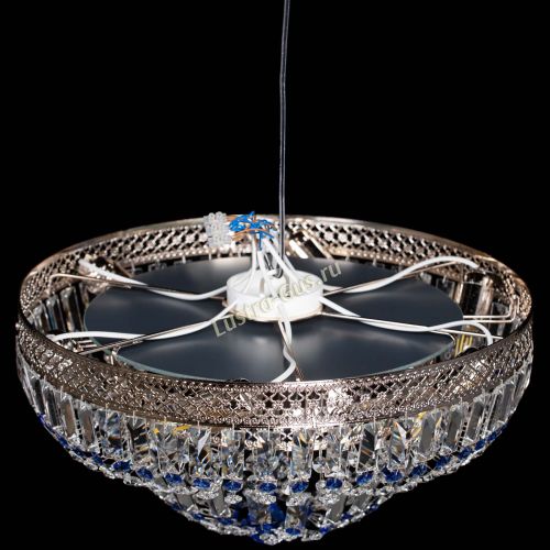Люстра Венеция Купол пластинка Синяя в Подольске Гусь Хрустальный