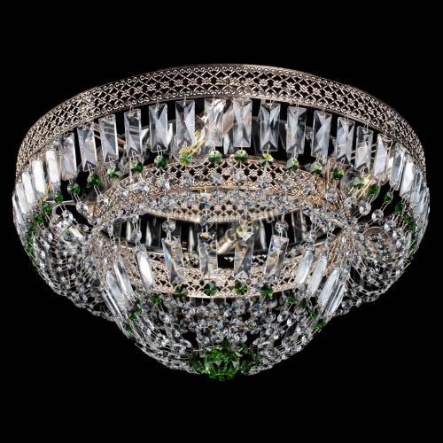 Люстра Венеция Купол пластинка Зеленая в Подольске Гусь Хрустальный