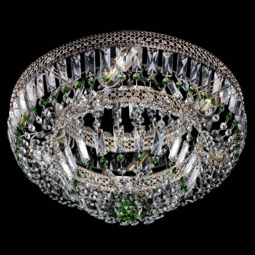 Люстра Венеция Купол пластинка Зеленая в Подольске Гусь Хрустальный