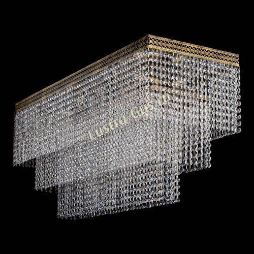 Люстра Прямоугольник Венеция №8 под бронзу в Подольске Гусь Хрустальный