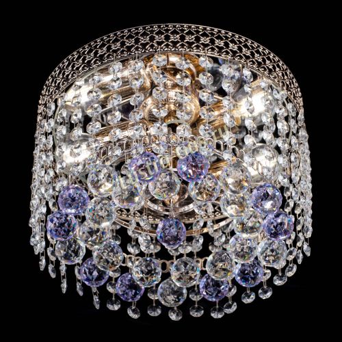 Люстра Венеция шар №2 фиолетовая в Подольске Гусь Хрустальный