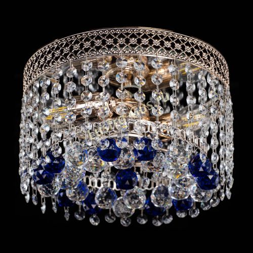 Люстра Венеция шар №2 синяя в Подольске Гусь Хрустальный