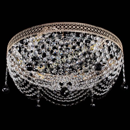 Люстра Венеция Жасмин черная в Подольске Гусь Хрустальный