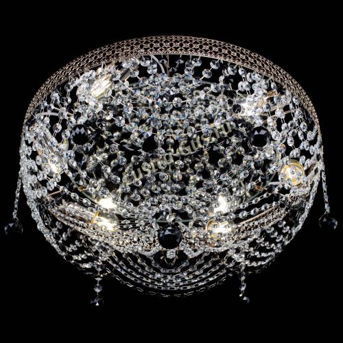 Люстра Венеция Жасмин черная в Подольске Гусь Хрустальный