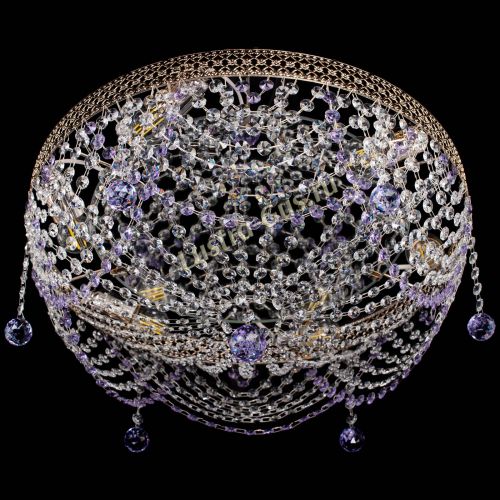 Люстра Венеция Жасмин фиолетовая в Подольске Гусь Хрустальный