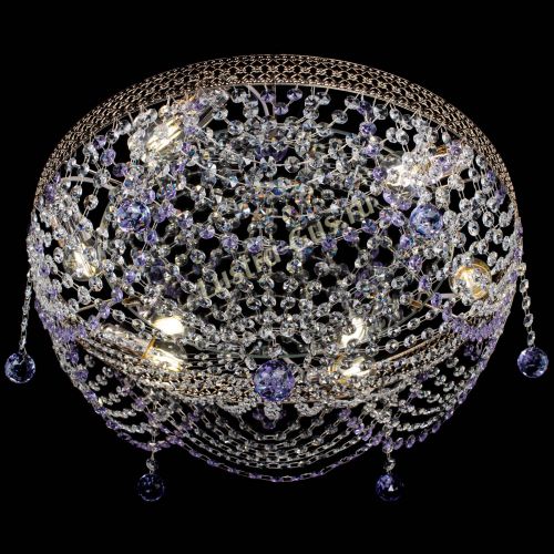 Люстра Венеция Жасмин фиолетовая в Подольске Гусь Хрустальный