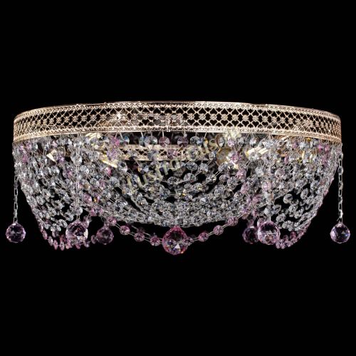 Люстра Венеция Жасмин розовая в Подольске Гусь Хрустальный