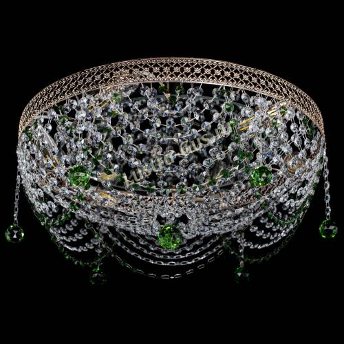 Люстра Венеция Жасмин зеленая в Подольске Гусь Хрустальный
