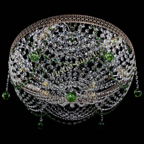 Люстра Венеция Жасмин зеленая в Подольске Гусь Хрустальный