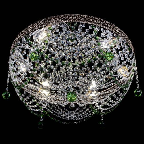 Люстра Венеция Жасмин зеленая в Подольске Гусь Хрустальный