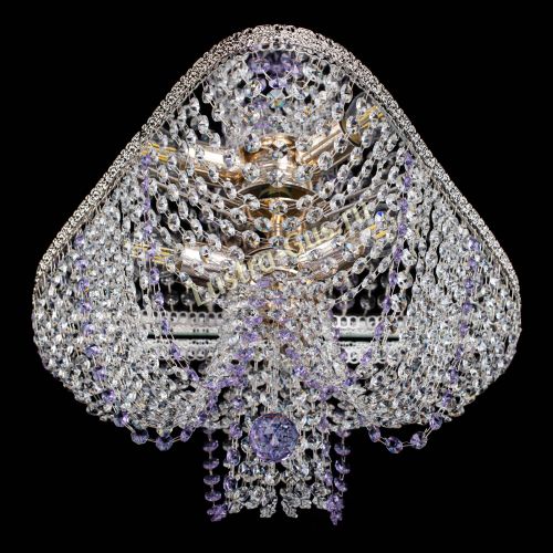 Люстра Верона Токката №5 фиолетовая в Подольске Гусь Хрустальный